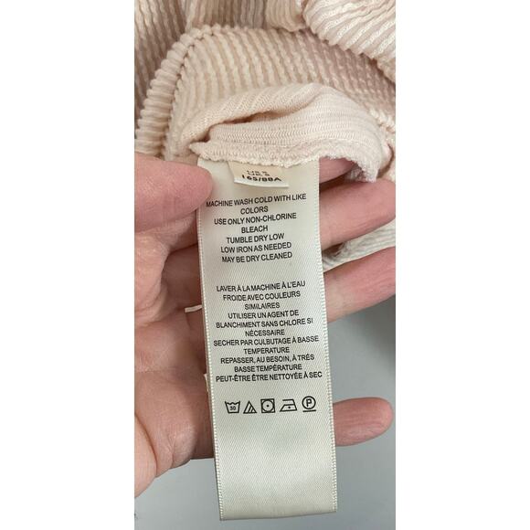 Maeve by Anthropologie Kasi Ribbed Draped Back Pullover Top Sz Small - Picture 6 of 7